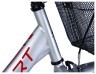 Велосипед ST 24" Formula SMART тормозная рама- " с багажником задн. St с корзиной Pl с крылом St 2024 (серебристый) Фото - 1