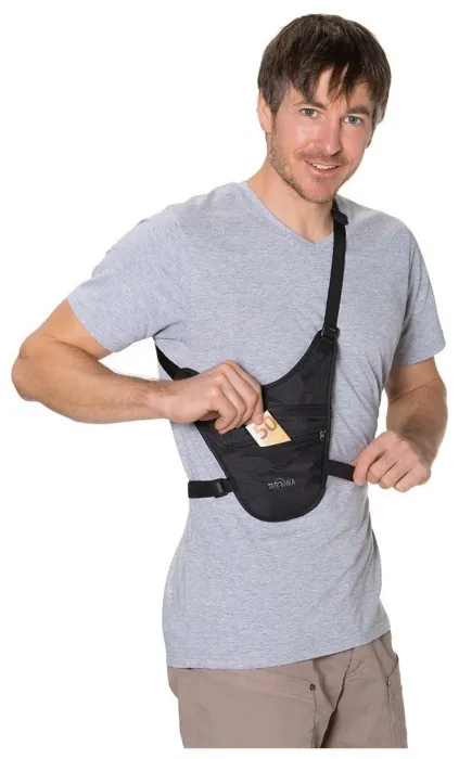 Кошелек нательный Tatonka Skin Chest Holster, Black