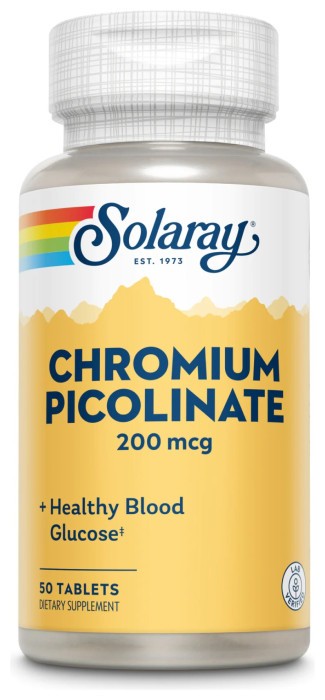 Chromium Picolinate 200mcg - 50 tabs (Поврежденная банка)