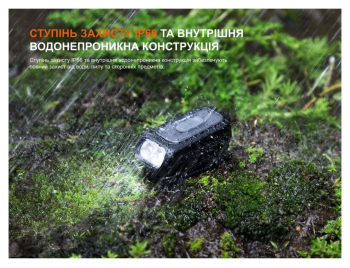 Ліхтар з кліпсою Fenix E04R, білий