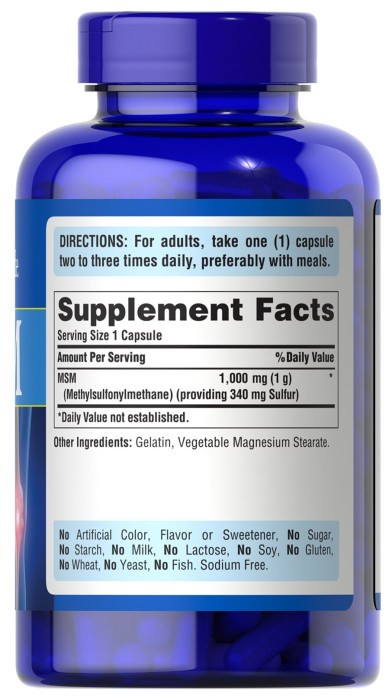 MSM 1000 mg - 120 caps