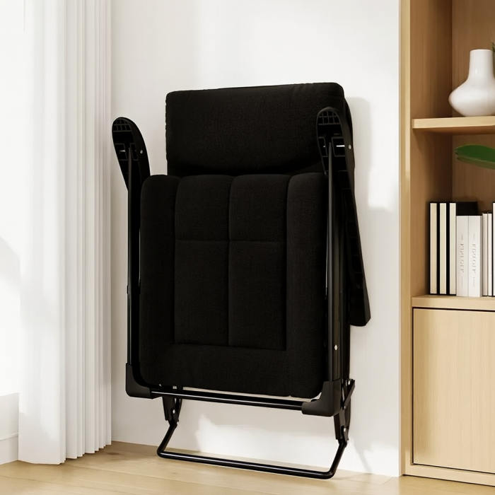 Розкладне крісло ліжко з вбудованим матрацом LEOBRO Black (LB-FCB-G3-BLK), укр, укр