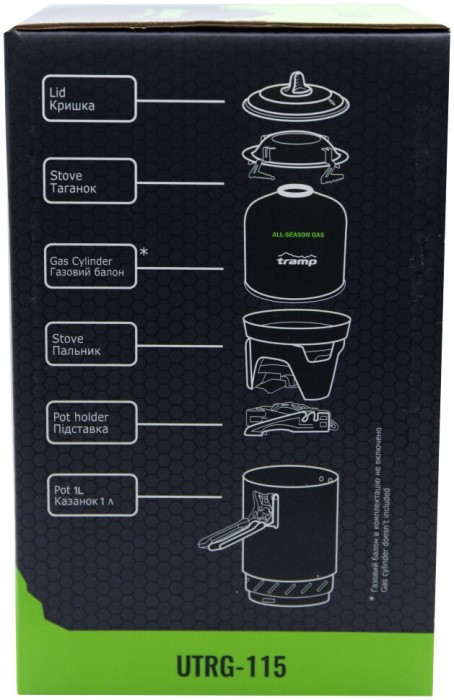 Система для приготовления пищи Tramp 1,0л olive UTRG-115 Система для приготовления пищи Tramp 1,0л olive UTRG-115