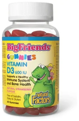 BigFriends Vitamin D3 Gummies 600 IU - 60 gummies