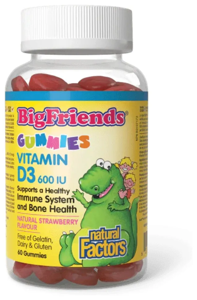 BigFriends Vitamin D3 Gummies 600 IU - 60 gummies (DSN_2023-10-6550)