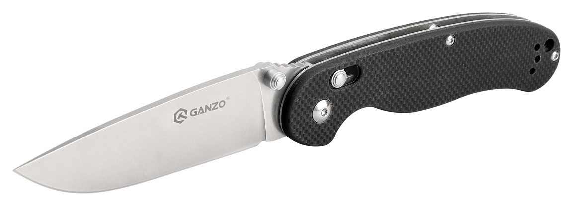 Нож складной Ganzo D727M-BK черный (D2 сталь)