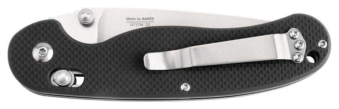 Нож складной Ganzo D727M-BK черный (D2 сталь)