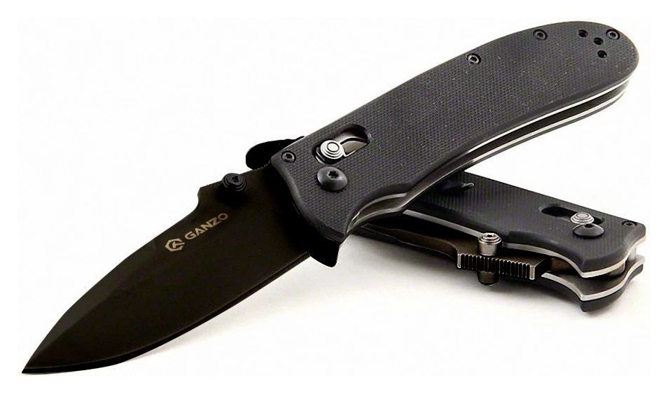 Ніж складаний Ganzo G704 із чорним лезом
