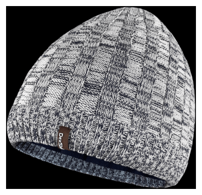 Водонепроникна шапка Dexshell Heathered Rib Knit Beanie, onesize (56-58 см), біло-сіра