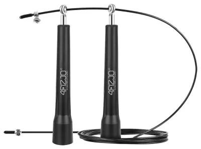 Скакалка швидкісна для кросфіту 4FIZJO Standard+ Black (P-5907739311528)