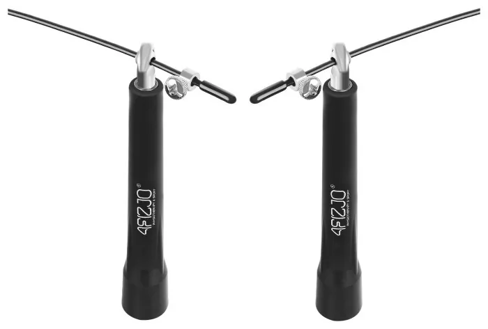 Скакалка швидкісна для кросфіту 4FIZJO Standard+ Black (P-5907739311528)