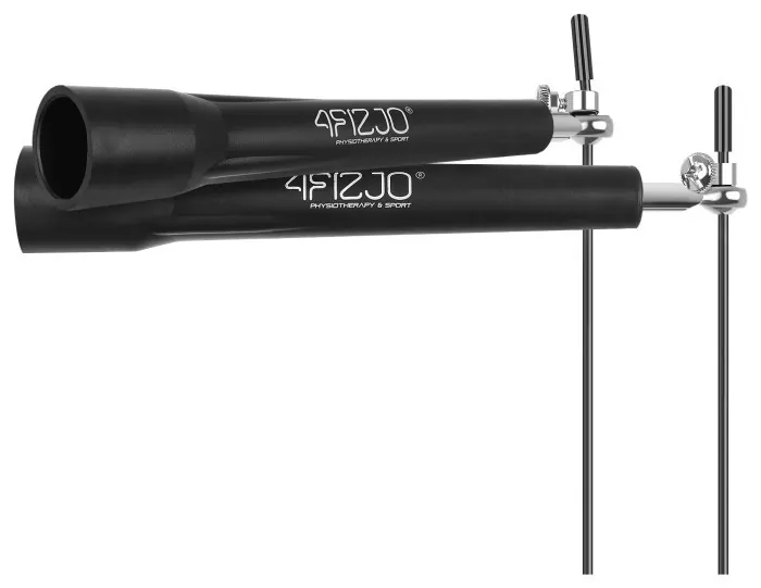 Скакалка швидкісна для кросфіту 4FIZJO Standard+ Black (P-5907739311528)