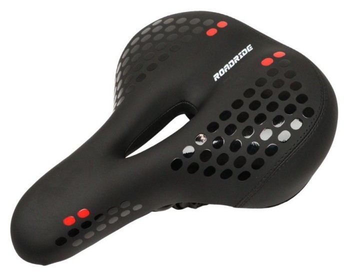 Сідло з замком 270*195  мм AZ-N5 чорний з червоним, укр, укр