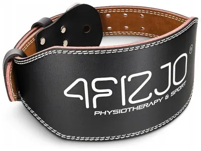 Пояс для тяжелой атлетики 4FIZJO кожаный Size L Black (P-5905973404310)