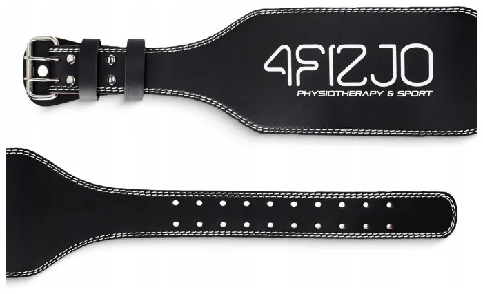 Пояс для тяжелой атлетики 4FIZJO кожаный Size L Black (P-5905973404310)