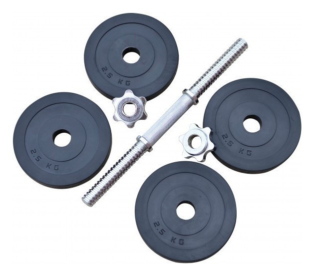 Гантель гумова набірна 11 кг Rn-Sport