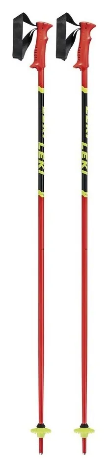 Палиці для гірських лиж для підлітків Leki RACING KIDS 80см Fluorescent red/black/neon yellow (65044301-WRH) (105 см black, fluorescent red, neon yellow)