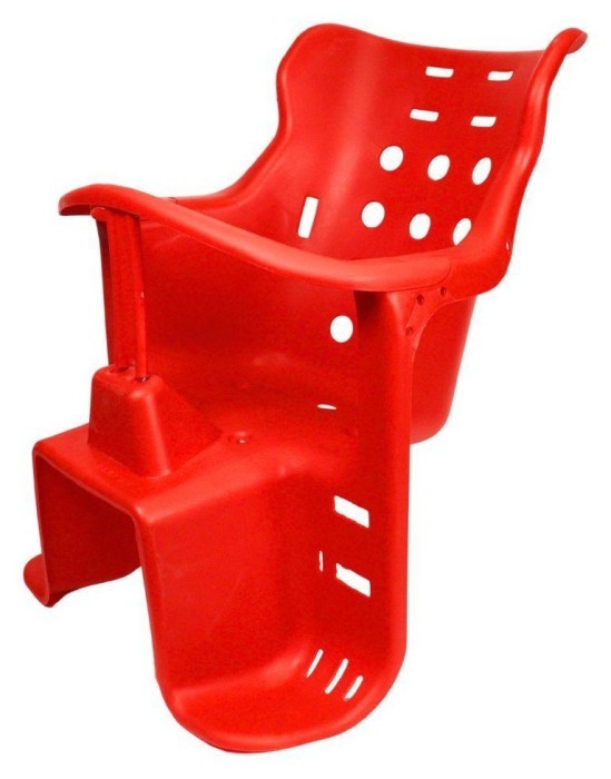 Крісло на багажник Пластик червоний VLT BC-13, укр, укр