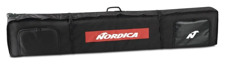 Чохол для гірських лиж Nordica DOUBLE ROLLER SKI BAG 200 см Black (0N301802-WRH) (200 см)