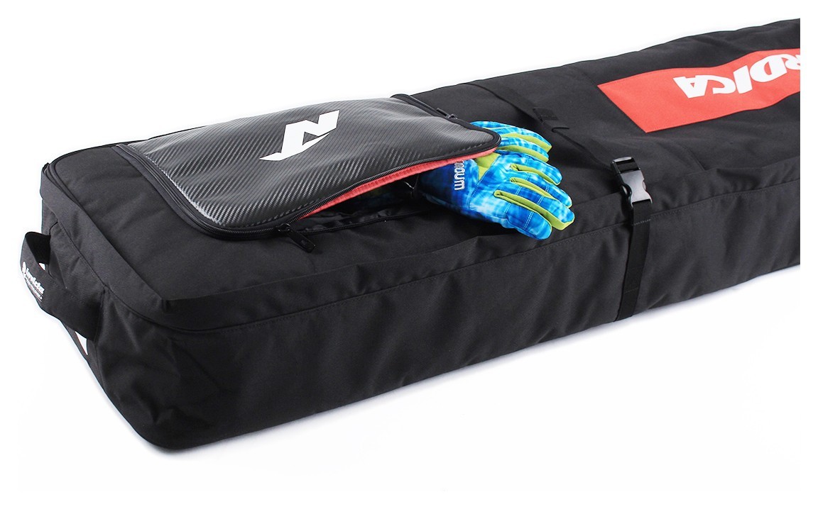 Чохол для гірських лыж Nordica DOUBLE ROLLER SKI BAG 200 см Black (0N301802-WRH)