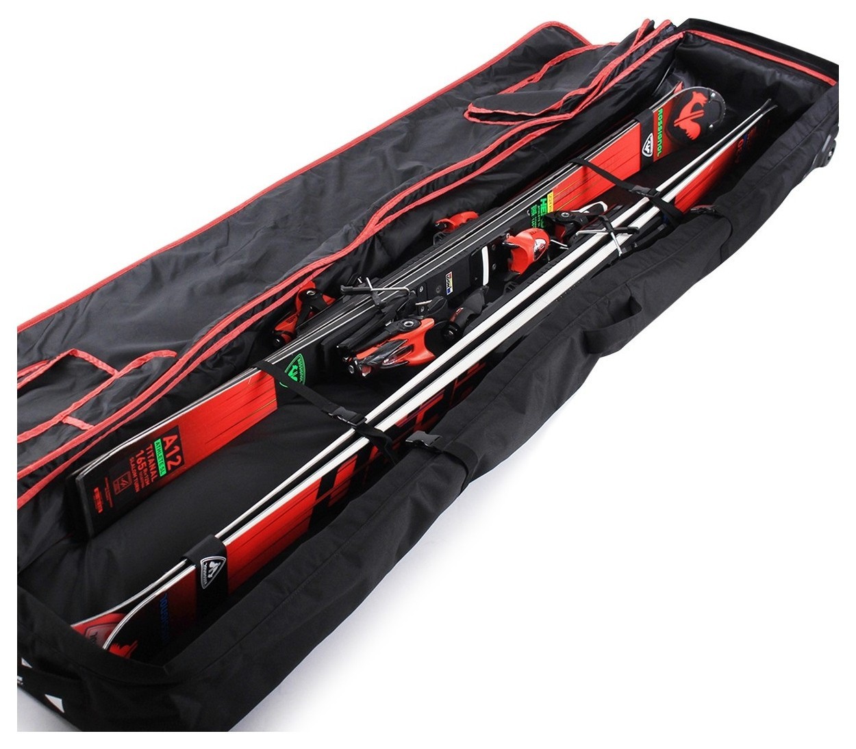 Чохол для гірських лыж Nordica DOUBLE ROLLER SKI BAG 200 см Black (0N301802-WRH)