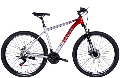 Велосипед AL 29" SPACE PHAETON DD FR рама-20" серебристо-красный 2025