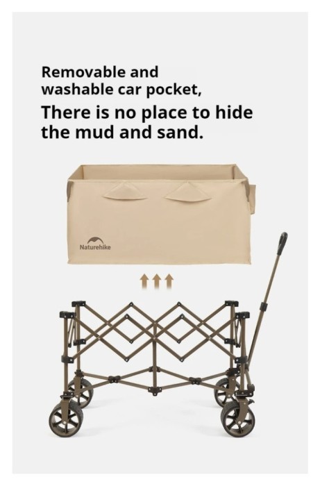 Складаний візочок Naturehike CNK2450JJ017, сірий