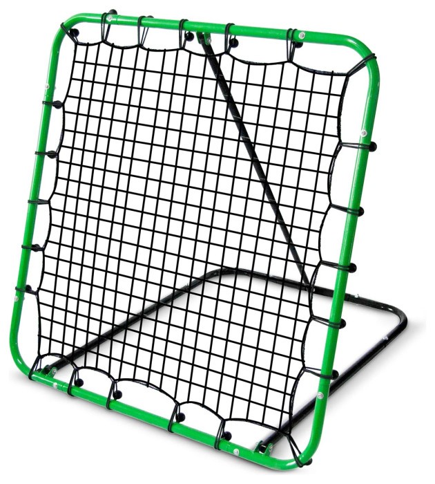 Сітка тренувальна для футболу Neo-Sport Rebounder 120 x 120 см, чорно-зелена