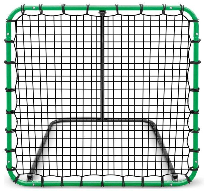 Сітка тренувальна для футболу Neo-Sport Rebounder 120 x 120 см, чорно-зелена