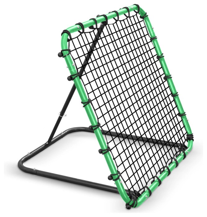 Сітка тренувальна для футболу Neo-Sport Rebounder 120 x 120 см, чорно-зелена