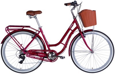 Велосипед AL 28" Dorozhnik CORAL Vbr FR рама-19" рубиновый 2025