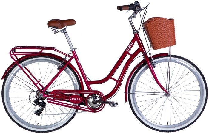 Велосипед AL 28" Dorozhnik CORAL Vbr FR рама-19" рубиновый 2025