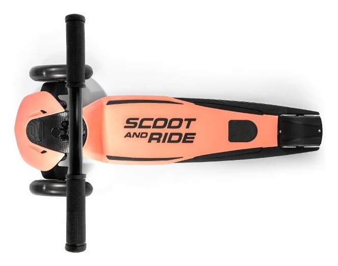 Самокат Scoot and Ride серії Highwaykick-5 з колесами що світяться персик, 5+ до 80кг