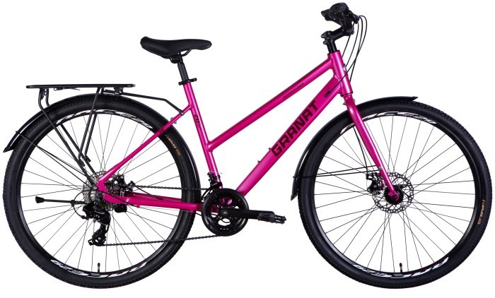 Велосипед AL 28" Dorozhnik GRANAT W DD CS рама-20" фиолетово-розовый 2025