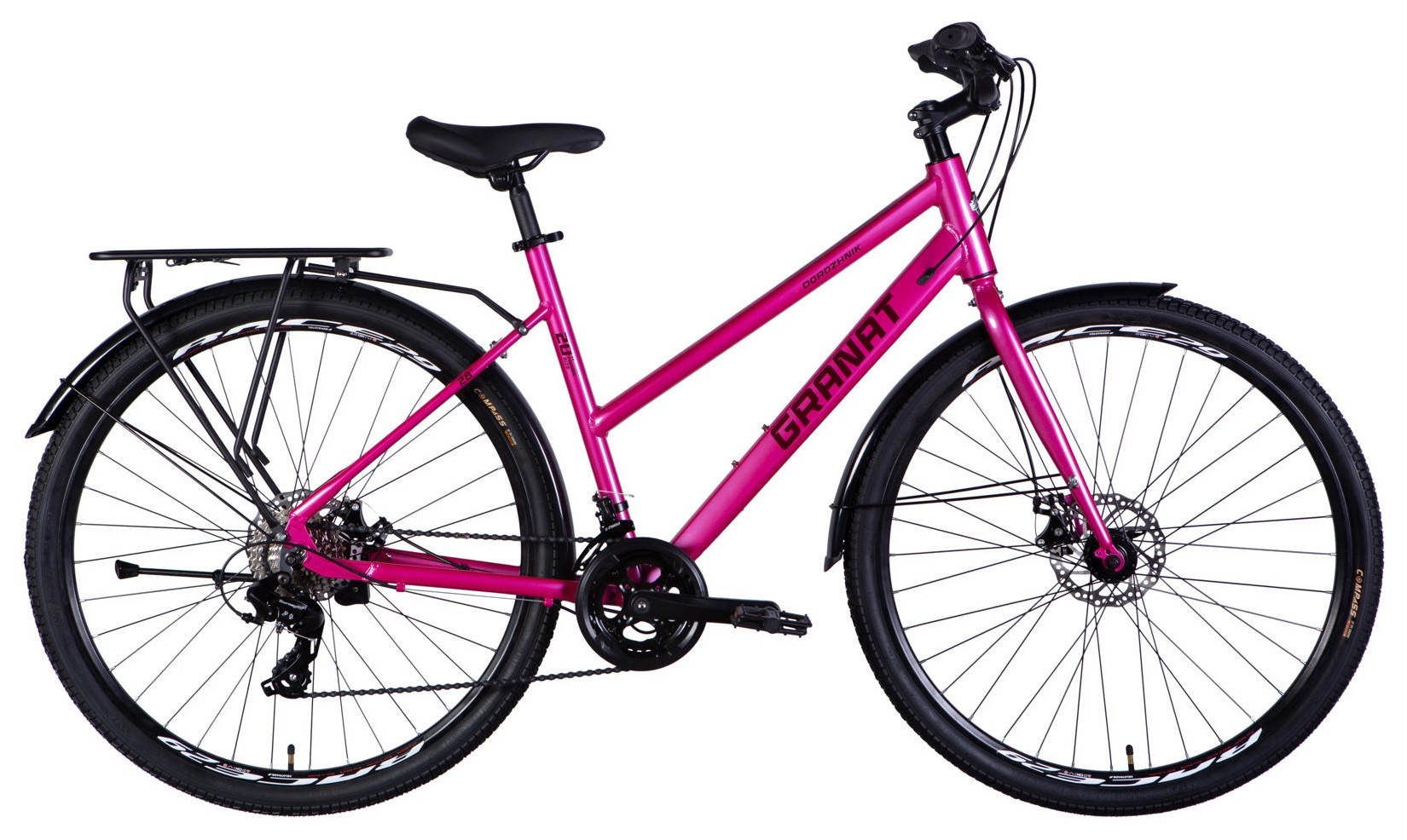 Велосипед AL 28" Dorozhnik GRANAT W DD CS рама-20" фіолетово-рожевий 2025