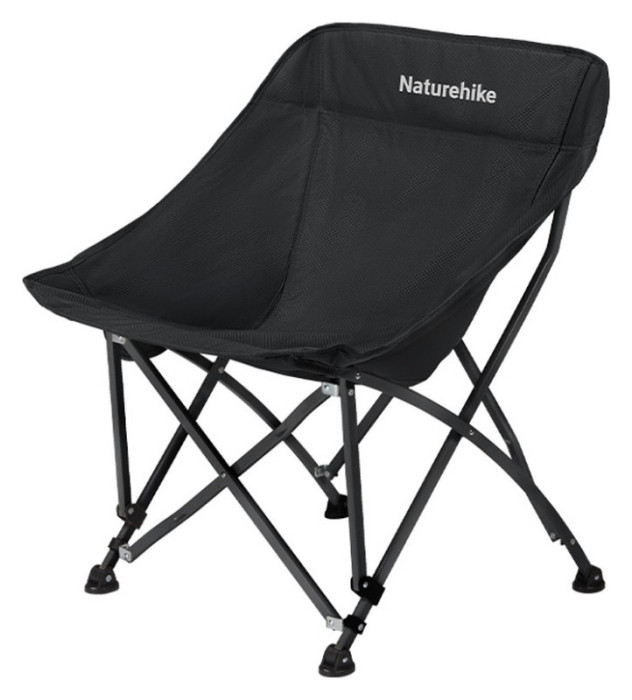 Стілець складаний Naturehike Stellaluna T04 CNK2550JJ022, вуглецева сталь, чорний, укр, укр