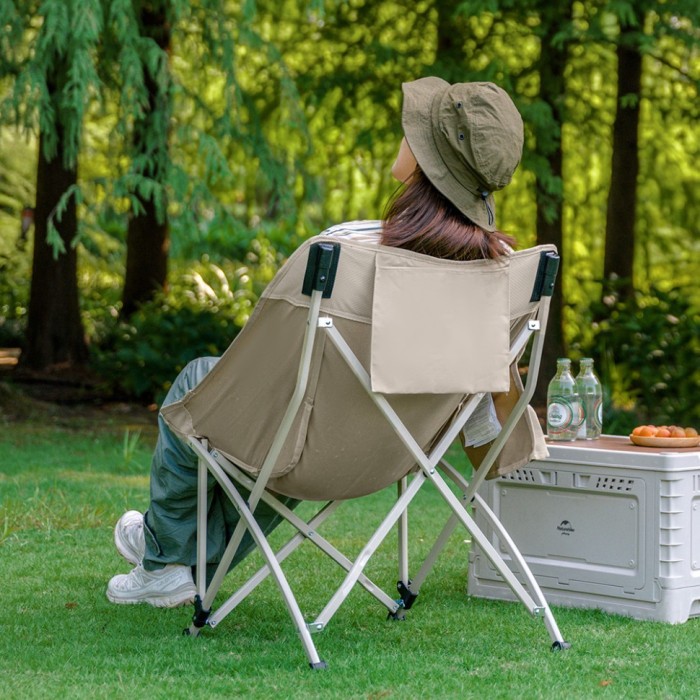 Стілець складаний Naturehike Stellaluna T04 CNK2550JJ022, вуглецева сталь, чорний, укр, укр