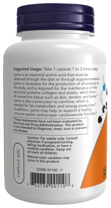 Lysine 500mg - 250 vcaps