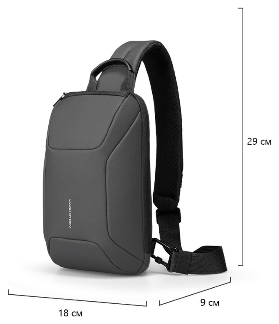 Сумка з однією лямкою Mark Ryden Toren MR707 Gray, укр, укр