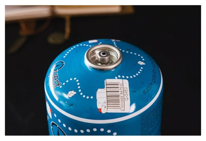 Набір із 12 шт газових балонів різьбових бутанових Quest, 450гр, укр, укр