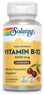 Vitamin B-12 5000mcg - 30 lozenges Natural Cherry