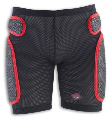 Шорты защитные спортивные UFO PADDED SOFT SHORTS XXL Black/red (SK09127)