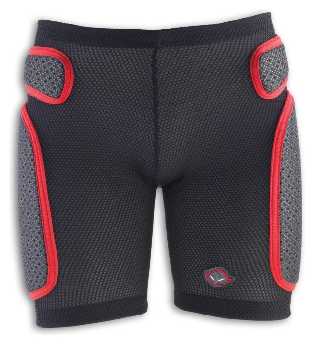 Шорты защитные спортивные UFO PADDED SOFT SHORTS XXL Black/red (SK09127)