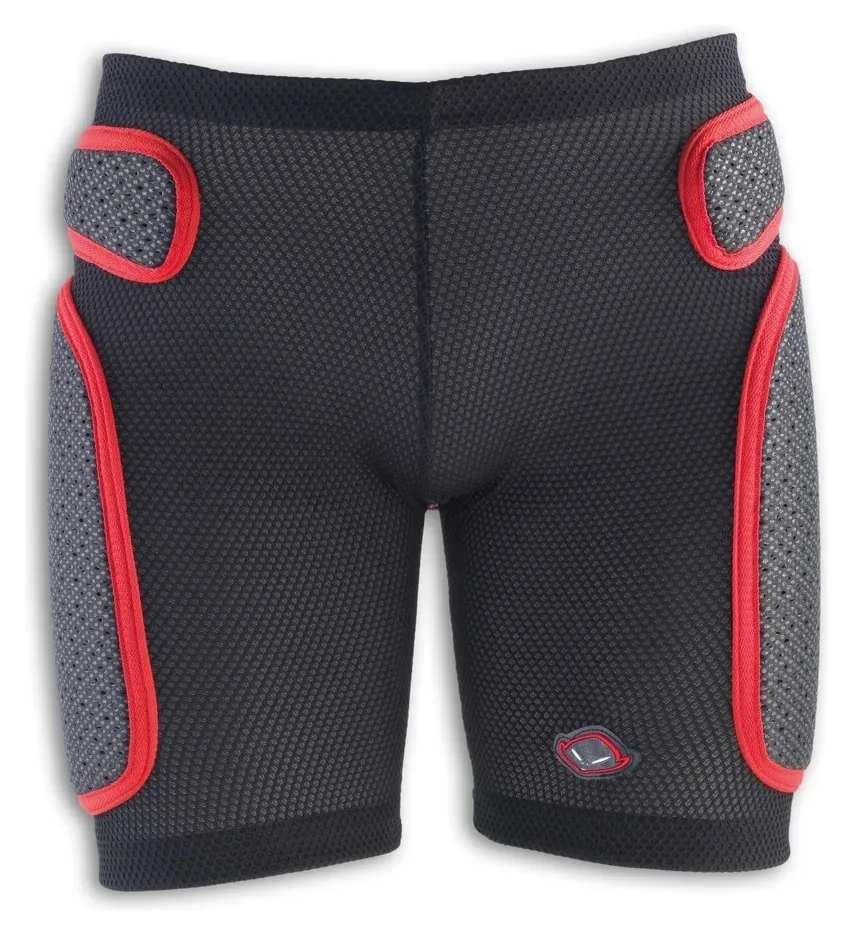 Шорти захисні спортивні UFO PADDED SOFT SHORTS XXL Black/red (SK09127) (XXL black, red)