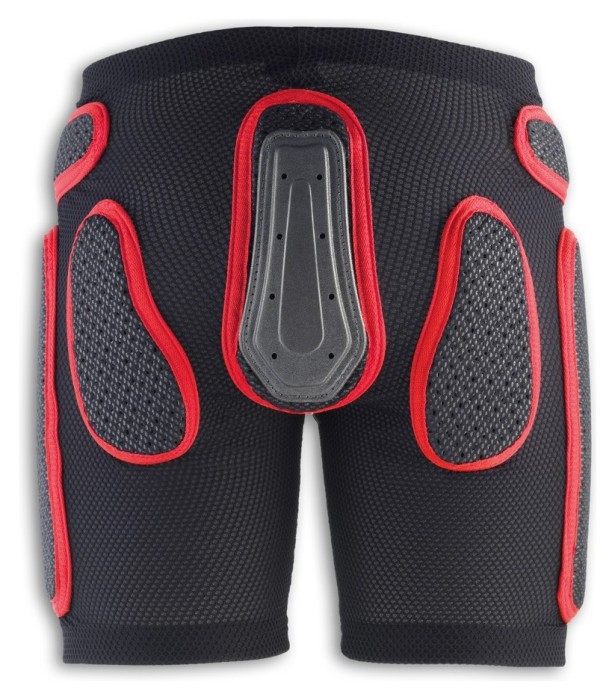 Шорты защитные спортивные UFO PADDED SOFT SHORTS XXL Black/red (SK09127)