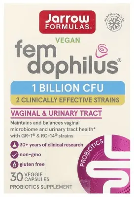Vegan Fem Dophilus® 1 Billion Cfu - 30 vcaps (Пошкоджена банка)