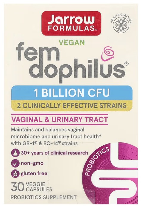 Vegan Fem Dophilus® 1 Billion Cfu - 30 vcaps (Пошкоджена банка)
