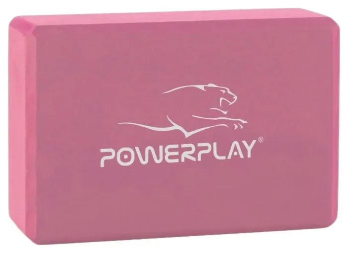 Блок для йоги PowerPlay 4006 Yoga Brick Розовый