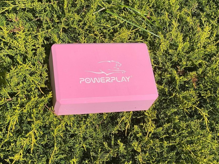 Блок для йоги PowerPlay 4006 Yoga Brick Розовый