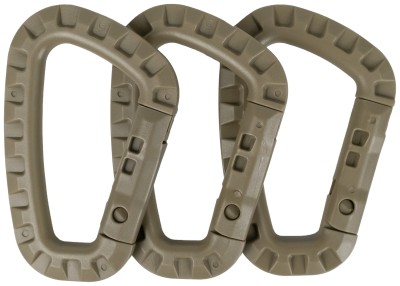 Набор пластиковых карабинов Tramp 3 шт coyote UTRA-304